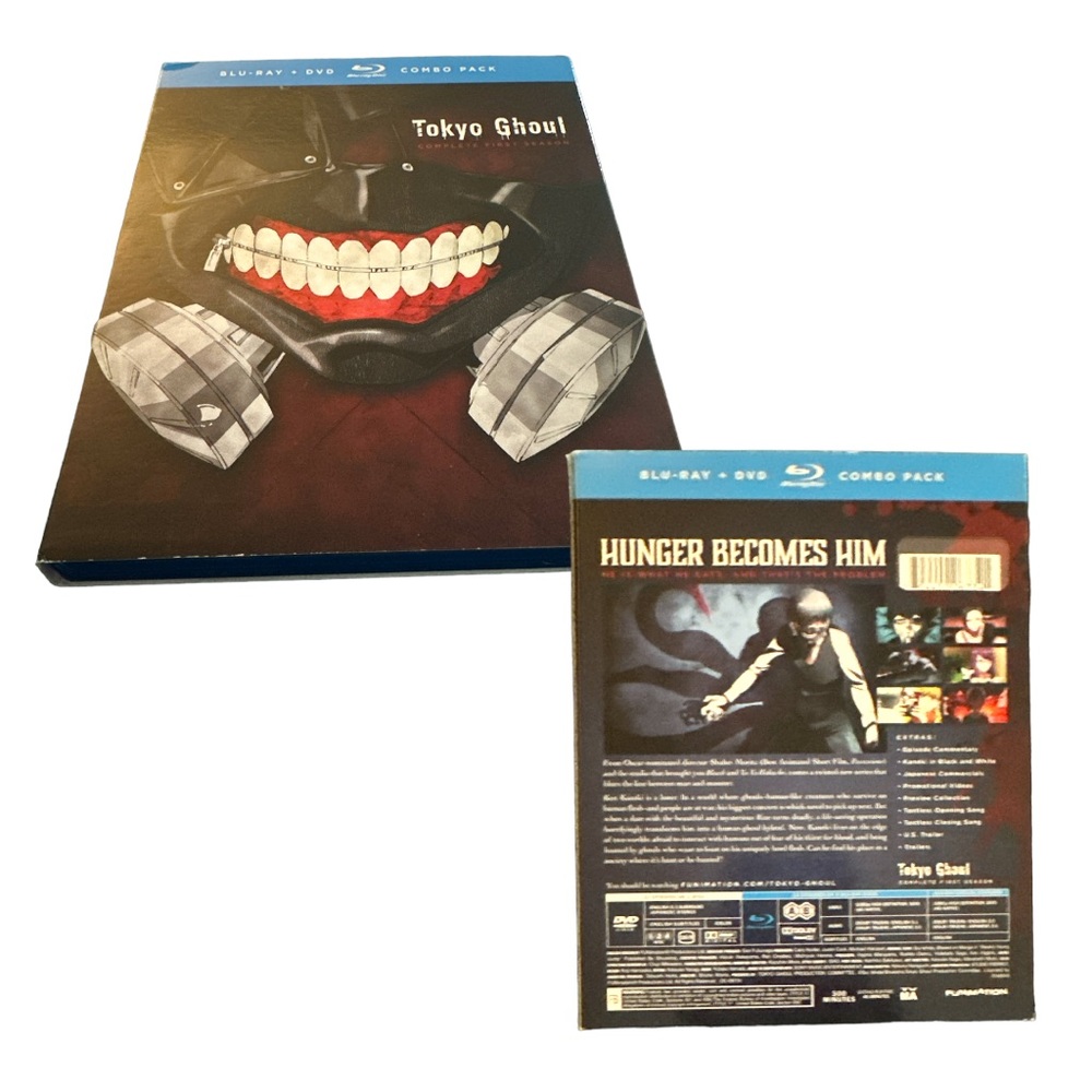 Anime Tokyo Ghoul Complete Season 1 Box Set - Blue Ray DVD Combo